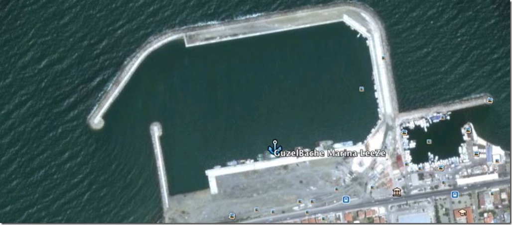 Diesel Duck Trawler LeeZe in Çandarli > Anchorages in Güzelbaçhe’s Marina 